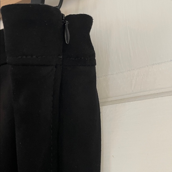 Talbots Black Stretch Suede Pants - Picture 4 of 10